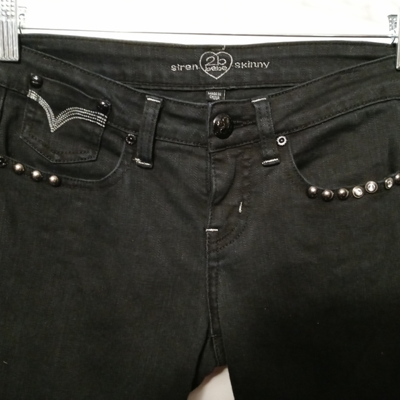 👖Bebe/Siren 2B bebe Skinny Black Jean 🆕Size 28 Women,A Fabulous Gift Item 🎁 - Picture 15 of 16